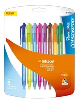 Comprar Boligrafos Lapiceras Paper Mate Retractil X  8 Colores