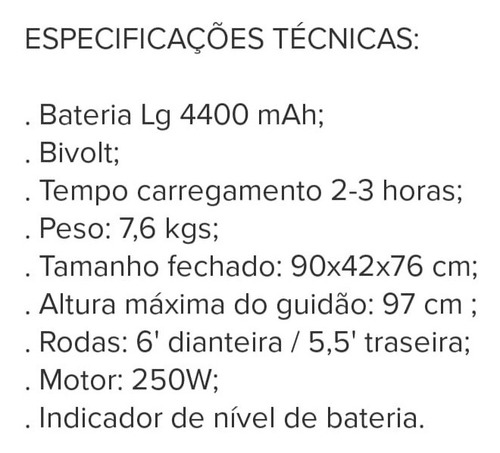 Imagem 4 de 4 de Patinete Elétrico Atrio (promoção)