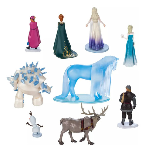 Disney Original Delux Set 9 Figuras De Colección De Frozen