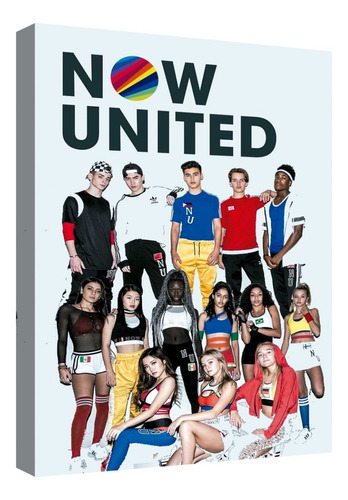 Cuadro Decorativo Canvas Moderno Now United Poster Armazón Natural