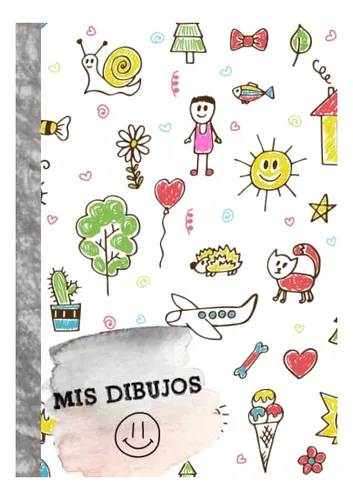 Cuaderno de dibujo para niños Infantil y Primaria. Libreta escolar