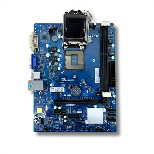 Placa Mãe Daten H110 mAtx Nvme M2 Gigalan Intel 6ª/7ª Gen Ddr3 Lga1151 Azul