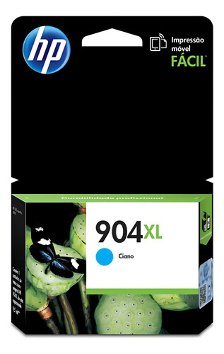 Cartucho cian original HP 904xl T6m04ab