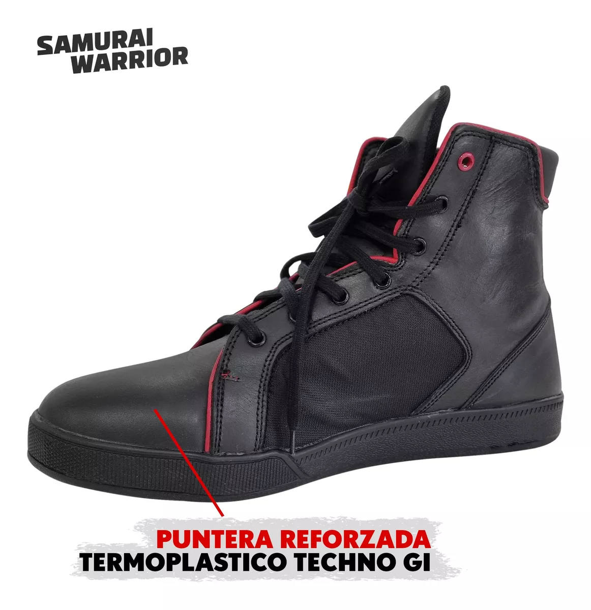 Botas Moto Urbanas Samurai Warrior 3090 Cuero Negro Diarias