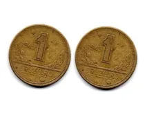 Comprar 2 Moedas Antigas De 1 Cruzeiro Para Aliança Moedas Amarelas