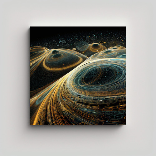 30x30cm Cuadro Lorenz Attractor Fractal Universo Flores