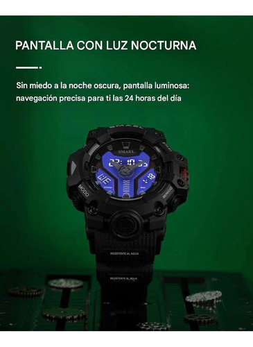 Reloj Deportivo Rojo Cronógrafo Doble Pantalla Resistente Go (Usado)