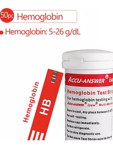50 Tirillas Hemoglobina Accu