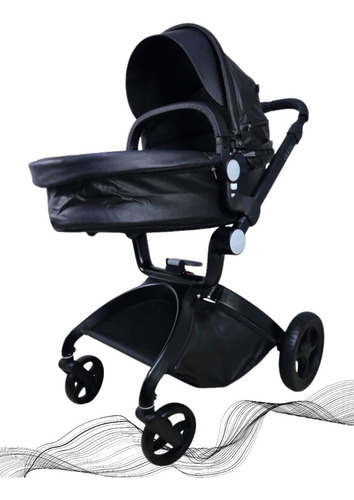 Carriola JST829 2023 Carriola Para Bebe Galactus 3 En 1 Lujo Baby Stroller Color Negro