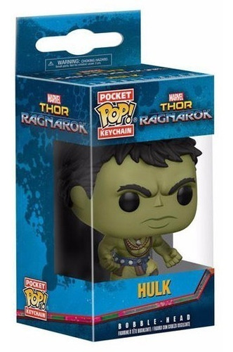 Funko Pocket Pop Hulk Thor Ragnarok Llavero Figura Muñeco