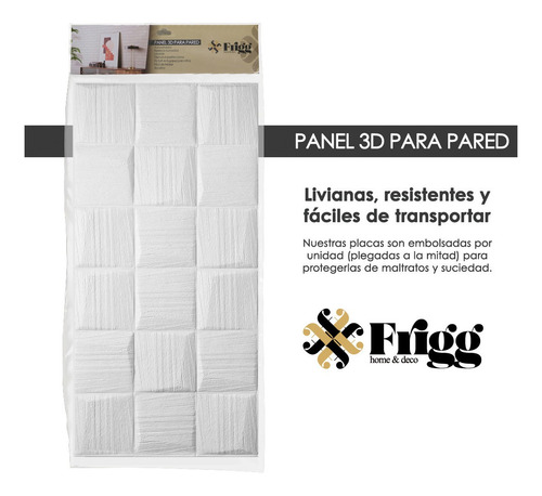 Imagen 10 de 10 de Revestimiento Autoadhesivo 3d Placa Pared Antihumedad 70x70