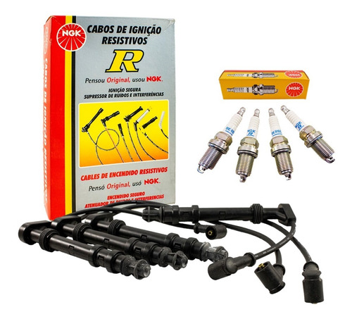 Kit Cables+bujias Ngk Fiat Linea 1.9 16v (c)