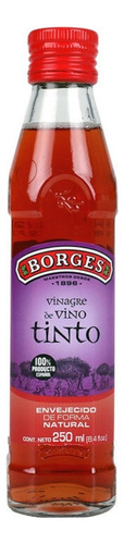 Vinagre Vino Tinto Gourmet Botella 250ml Borges