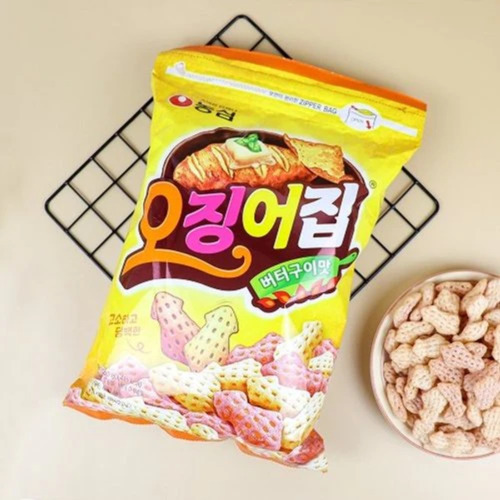 Snack Sabor Calamar Y Camarón Picante Salado Origen Oriental