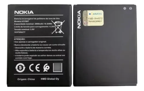 comprar Flex Carga Bateria V3760t Nokia C2 Ta-1263 Nova