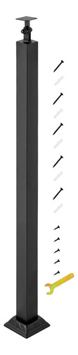 Balaustres Cuadrados Negros De Metal - Soporte Ajustable 270