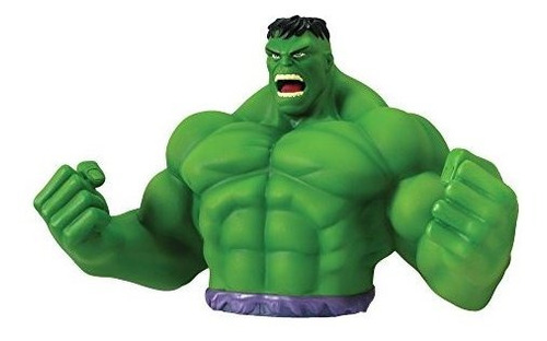 Marvel Hulk Bust Bank Green Figura De Accion