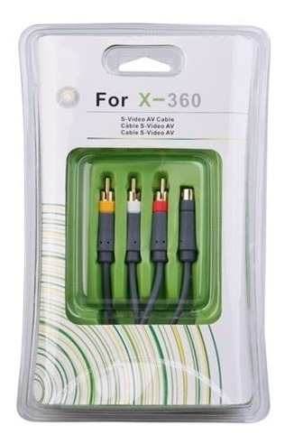 Cable Compuesto S-video Y Av Para Xbox 360 180cm 1,80mt