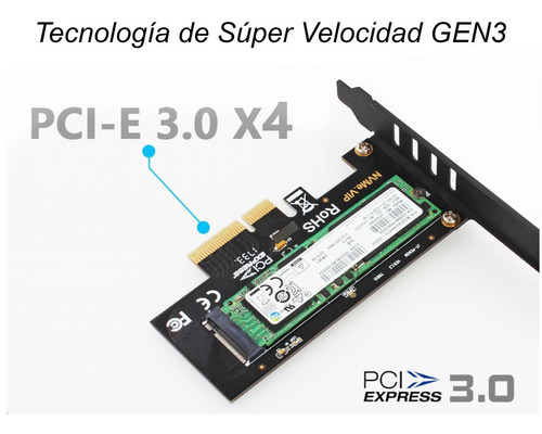 Placa Adaptador Disco Ssd M.2 Nvme Pcie 3.0 X4 X8 X16 Key M