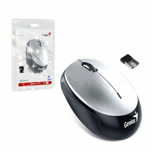 Mouse inalámbrico recargable Genius  NX-9000BT silver