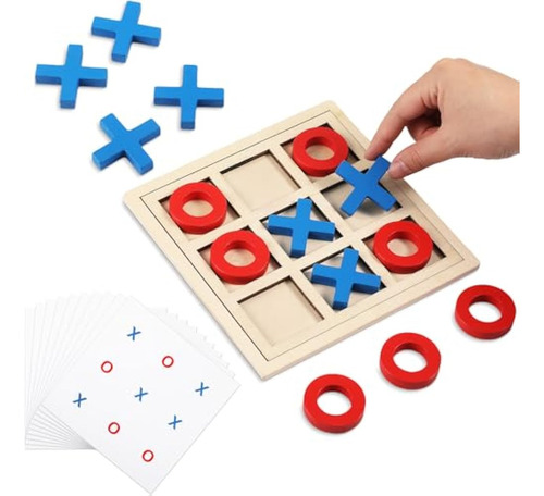 Juego De Madera Jumbo De Tic Tac Toe Actividades