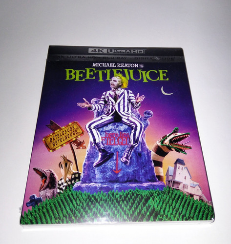 Beetlejuice (1988) - 4k Ultra Hd + Blu-ray Importado C/slip