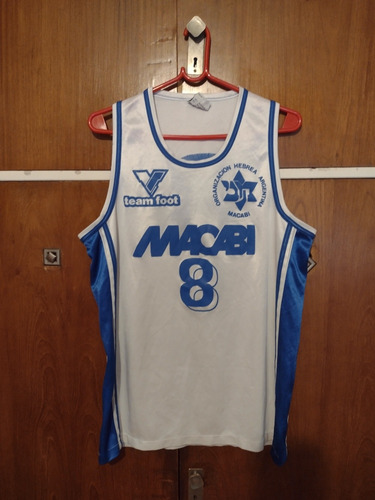 Camiseta De Básquet Del Club Macabi #8 