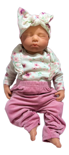 Bebe Reborn De Silicona Real Cuerpo Completo 50cm