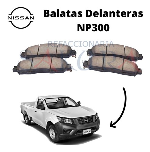 Jgo Balatas Del. Nissan Np300 2015-2020 Orig Ceramica