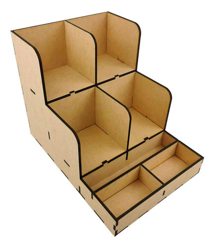 Imagen 2 de 8 de Organizador De Vasos Cafetería Oficina Mdf Corte Laser