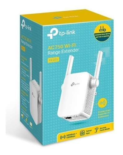 Estok Tp-link Ac750 Extensor De Rango Doble Banda Wifi Re205