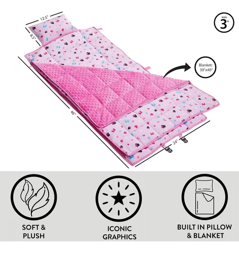 Colchoneta De Viaje Con Almohada Minnie Mouse
