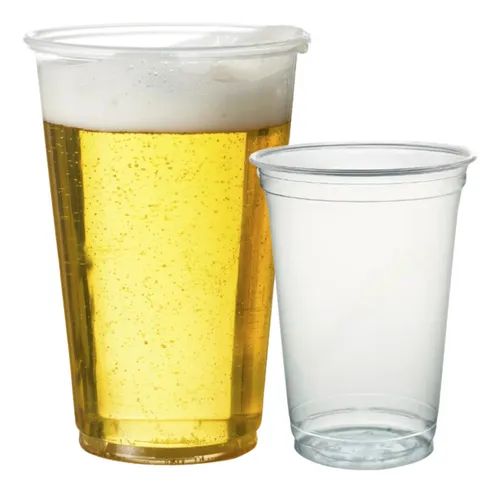 comprar Copo Descartável 300ml 330ml Chopp Pp Liso Transparente 100u