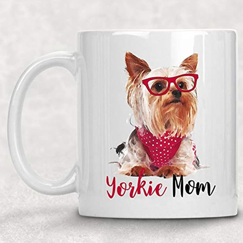 Yorkie Mom Yorkshire Terrier Watercolor Mug Dog Lover Coffee