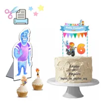 Comprar Cake Topper Imprimible Personalizado Elementos
