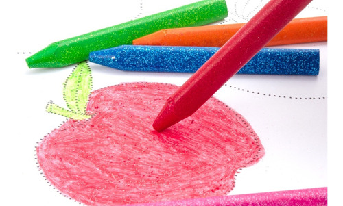 Imagen 6 de 6 de Pelicrayones Jumbo Glitter (6 Unidades)