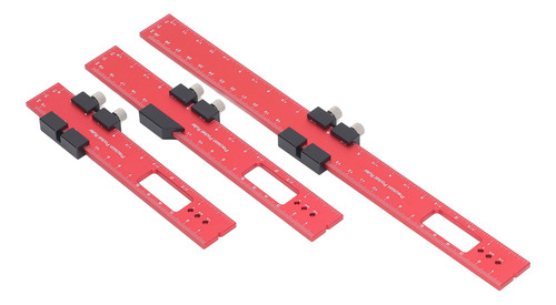 Regla De Posicionamiento Roja Para Carpintería, Tope Para Me
