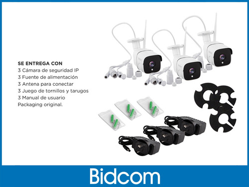 Imagen 7 de 9 de Kit Camara De Seguridad Wifi Sirena Exterior Gadnic + App