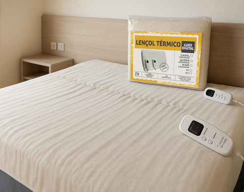 Lençol Térmico Queen 200x160cm 5 Temperaturas E Timer