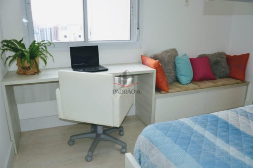 Imagem 12 de 18 de Apartamento Em Condomínio Padrão Para Venda No Tatuapé, 3 Dorm, 1 Suíte, 2 Vagas, 91 M², Apartamento Mobiliado, Nunca Habitado. - 1823