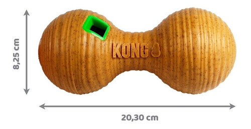 Imagen 2 de 8 de Kong Bamboo Dumbbell Juguete Perro Dispensador Alimento-