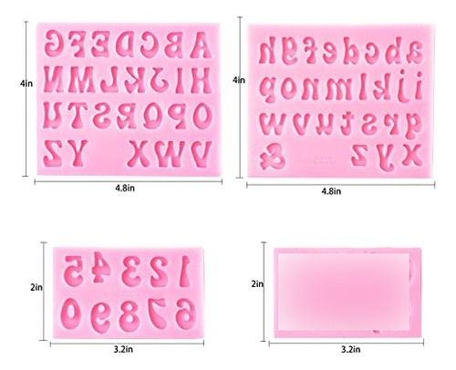 Moldes De Letras Y Moldes De Números, Molde De Silicona Para