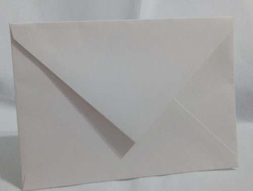 100 Envelopes Bico Horizontal Opalina Telado 240g 15x22cm Cor Branco Telado