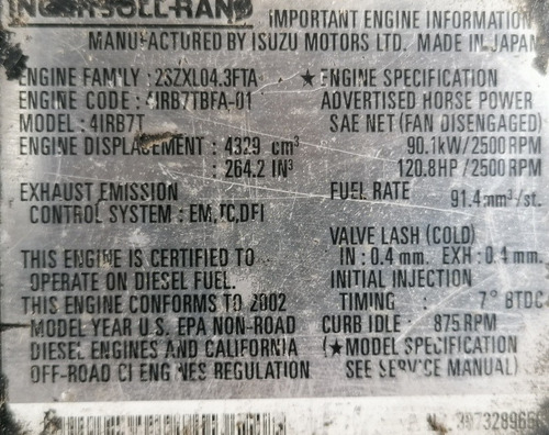 Imagen 3 de 3 de Motor Diesel Isuzu