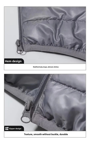 Chaqueta Acolchada Ultraligera Con Capucha Para Hombre