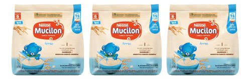 Kit C/3 Cereal Infantil Mucilon De Arroz 300g Nestlé