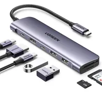 Comprar Docking Adaptador 7 En 1 Hdmi 4k Usb C 3.0 Tf Sd 100w Ugreen