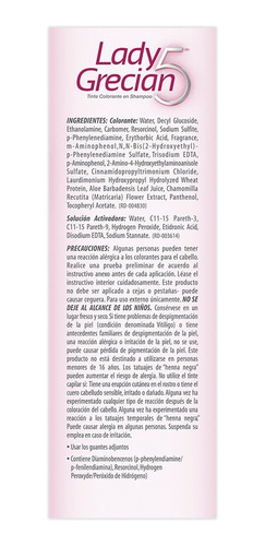 Tinte Colorante Lady Grecian 5, Cabello Normal 3-pack