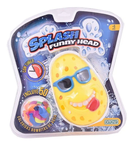 Juego Bombitas De Agua Splash Timer Funny Head Ditoys 2177