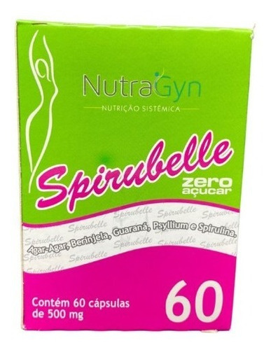 Spirubelle Emagrecedor Zero Açúcar C/60 Cáps 500mg